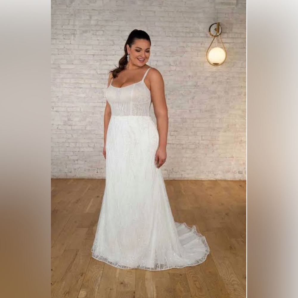Stella York Fitted Sparkle Wedding Gown